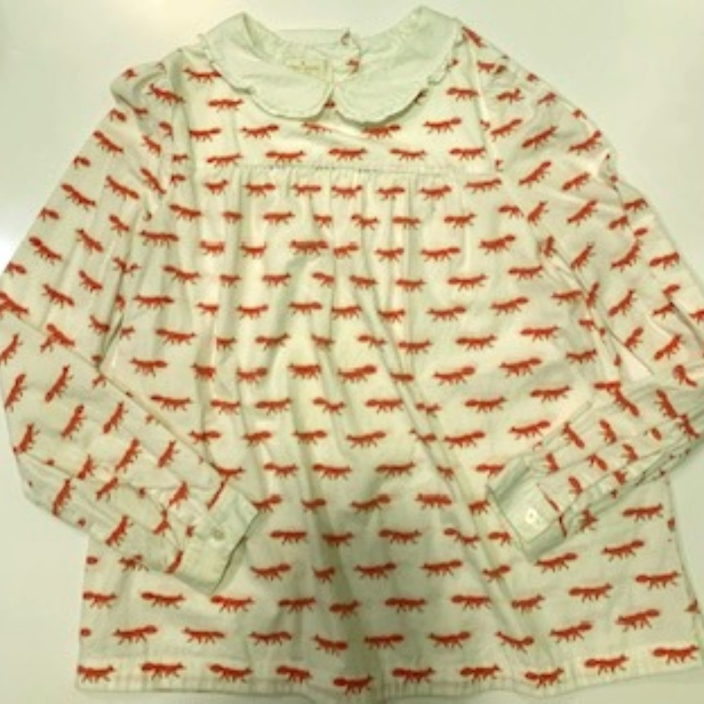 Girls' Darcel Kate Spade Fox Print Blouse